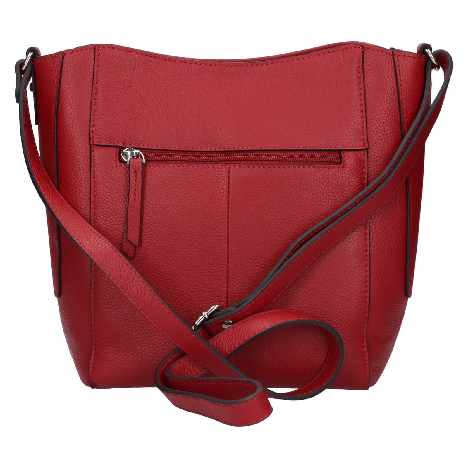 Kožená crossbody kabelka Katana Carole, červená 3