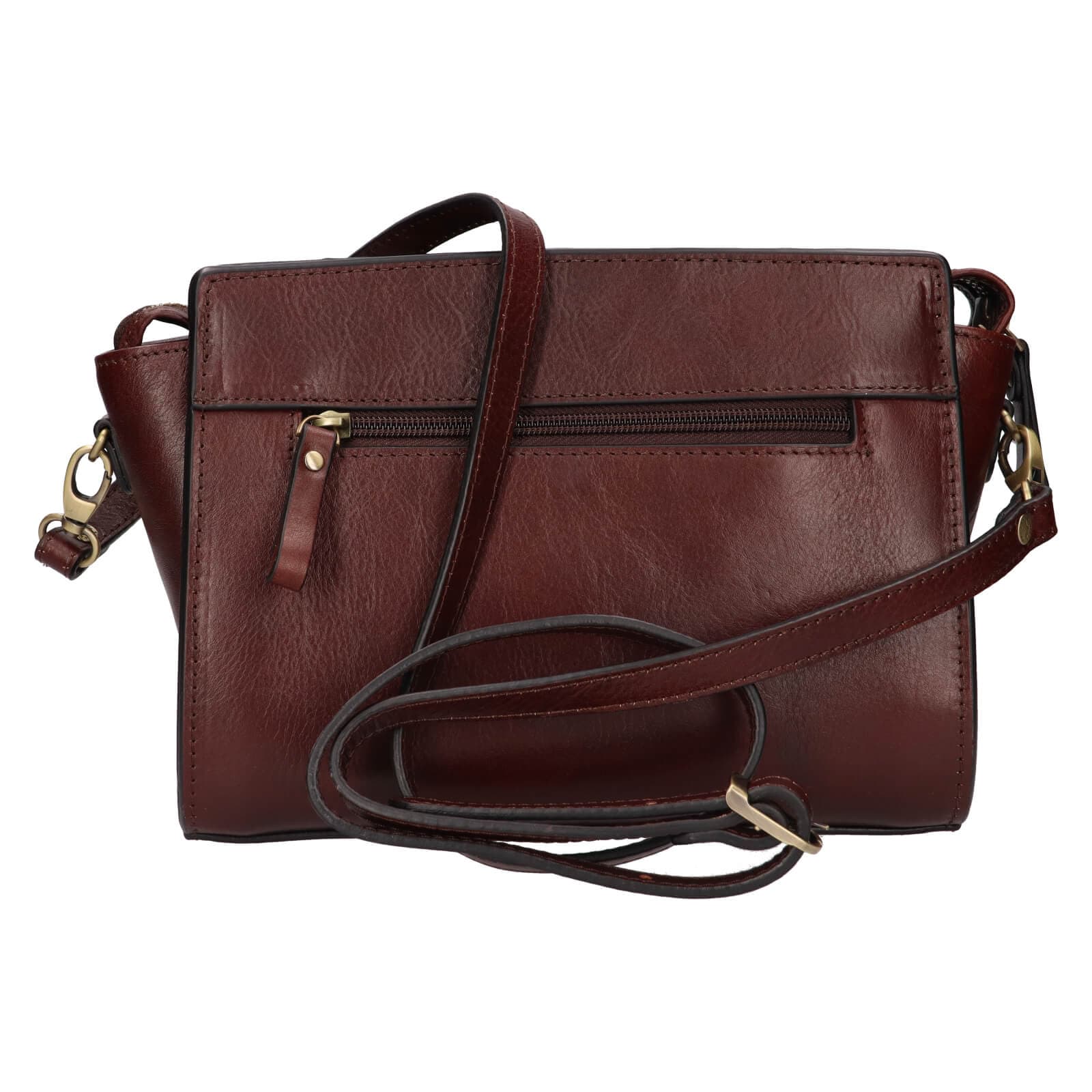 Kožená crossbody kabelka Katana Didia, hnědá 2