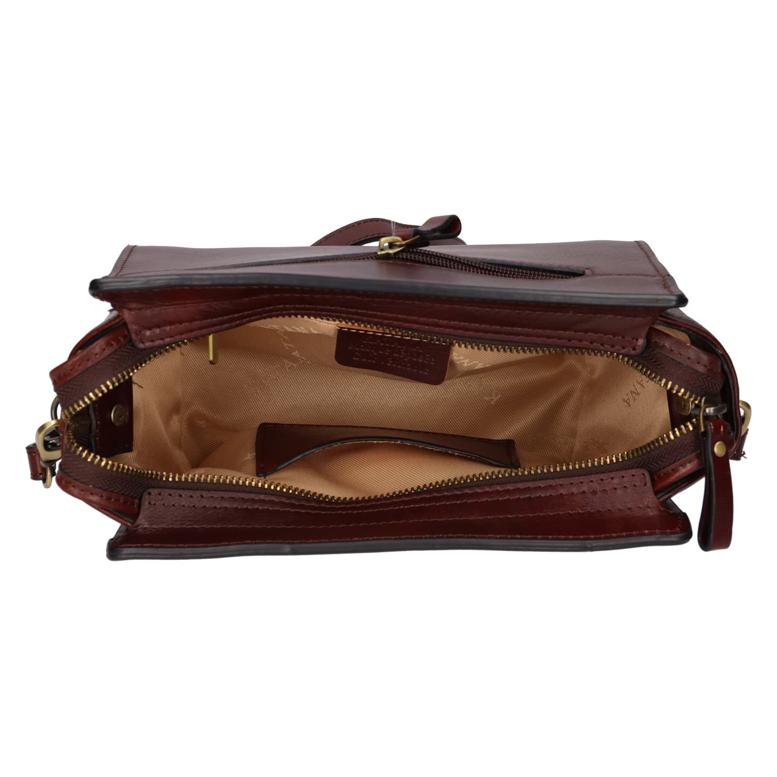 Kožená crossbody kabelka Katana Didia, hnědá 5