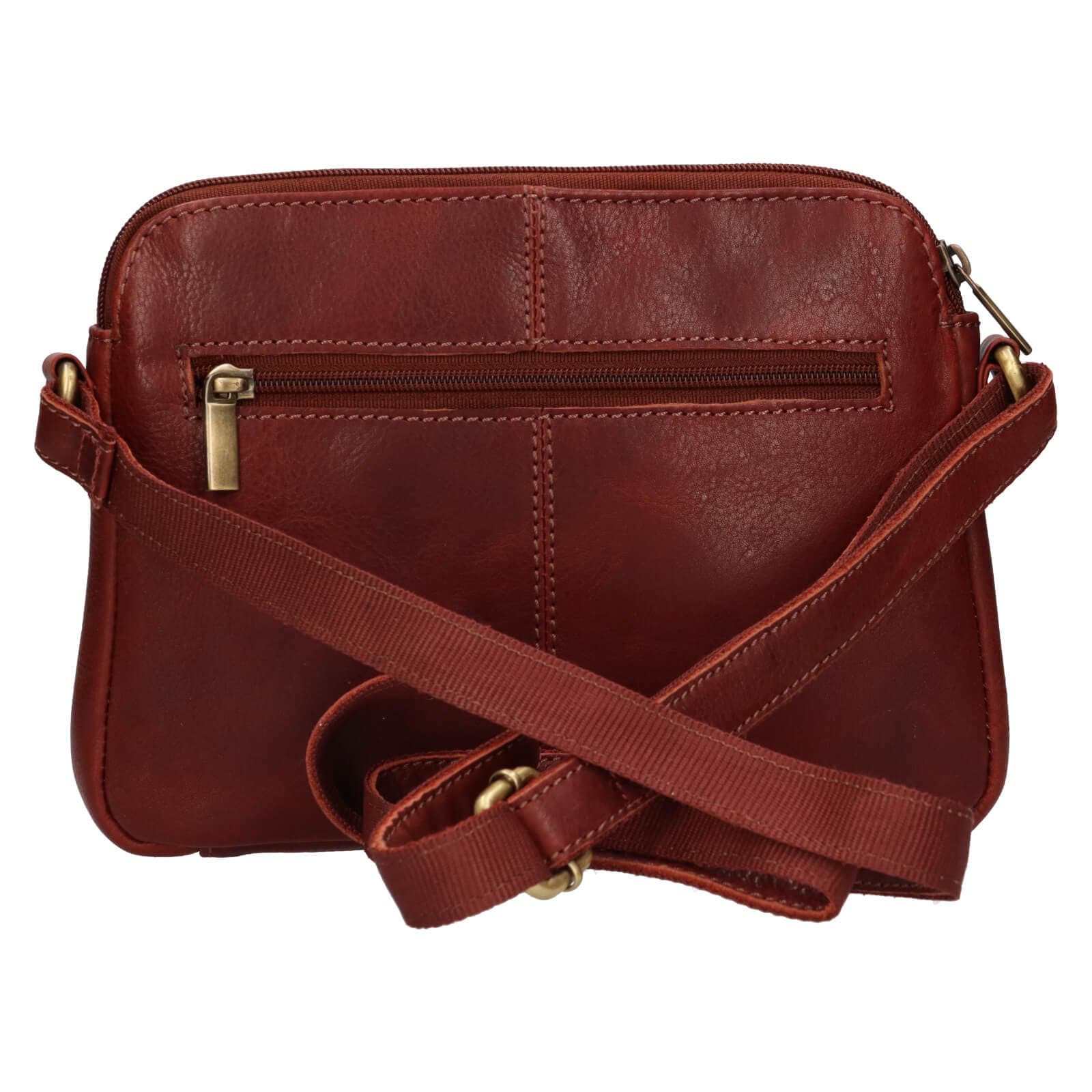 Kožená crossbody kabelka SendiDesign Matilda, hnědá 3