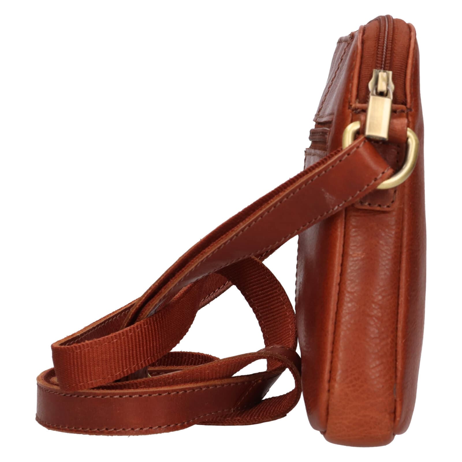 Kožená crossbody kabelka SendiDesign Matilda, hnědá 4