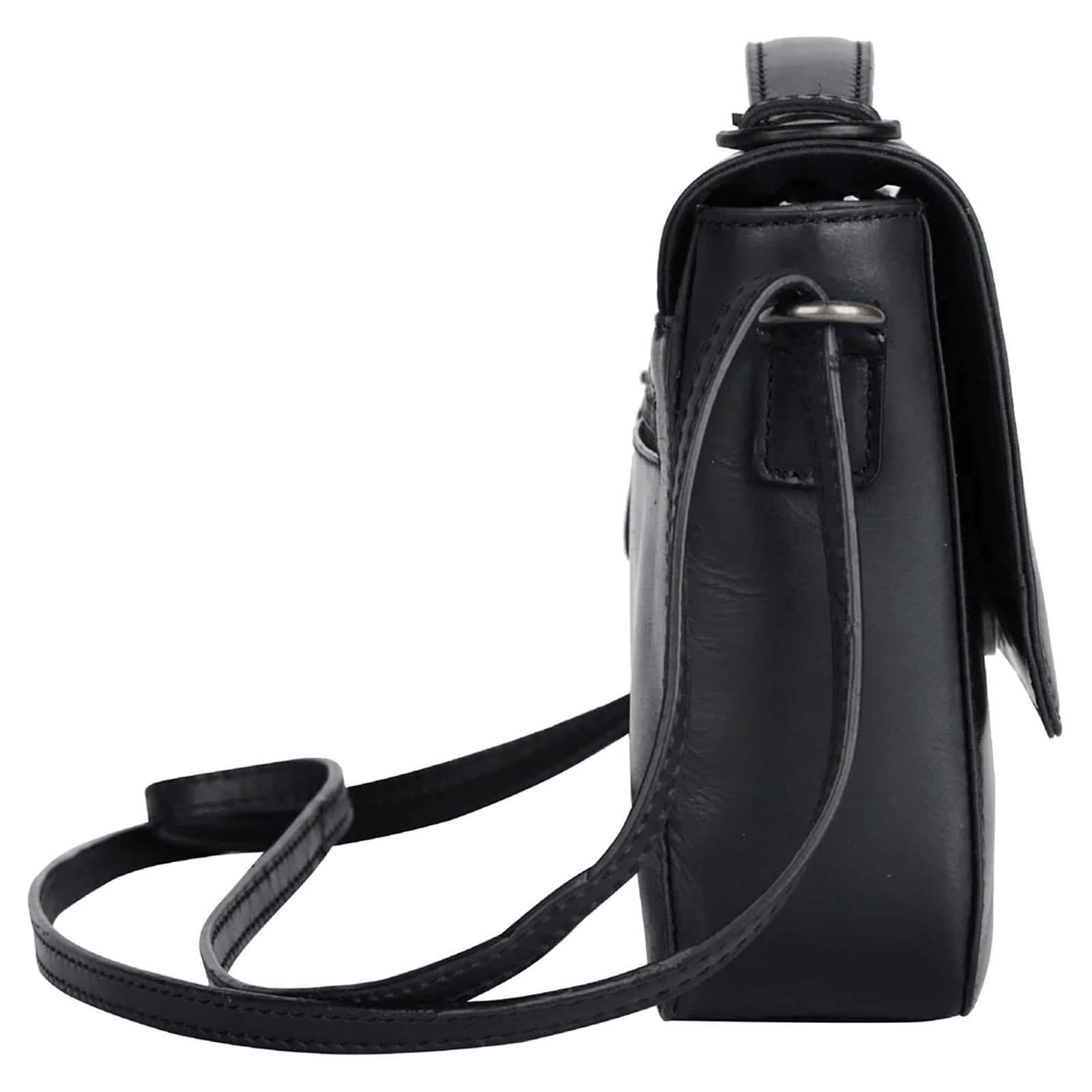 Kožená crossbody kabelka Sparwell Matilde, černá 4
