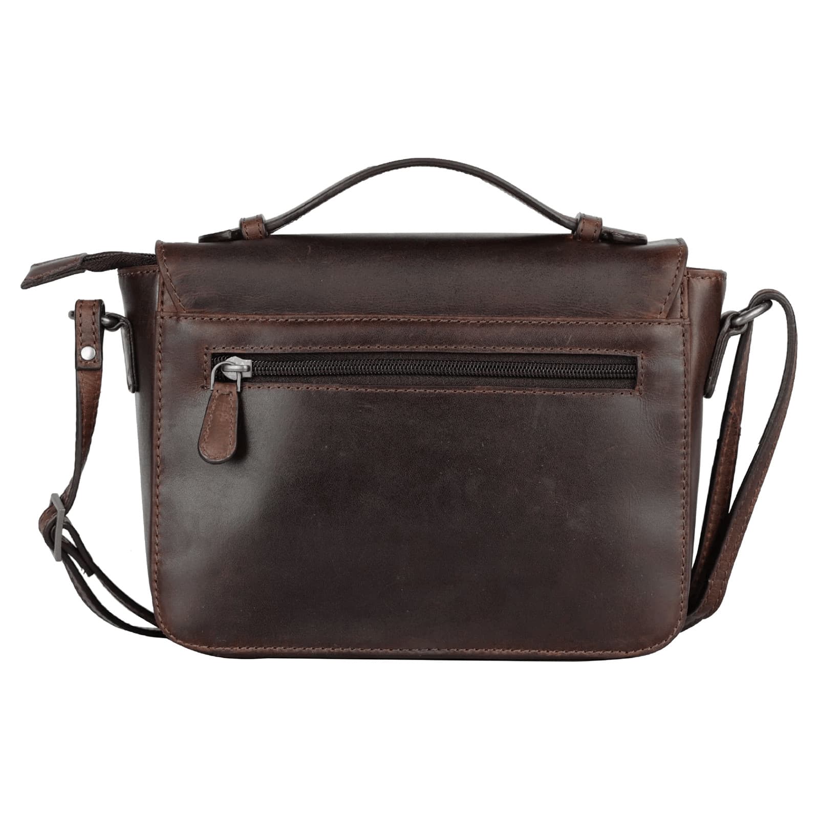 Kožená crossbody kabelka Sparwell Matilde, hnědá 3