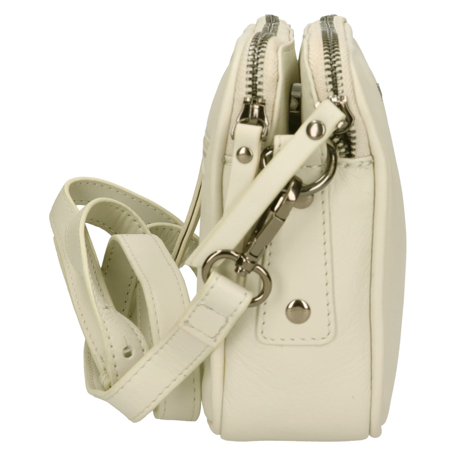 Kožená crossbody kabelka Lagen Bruna, šedá 4