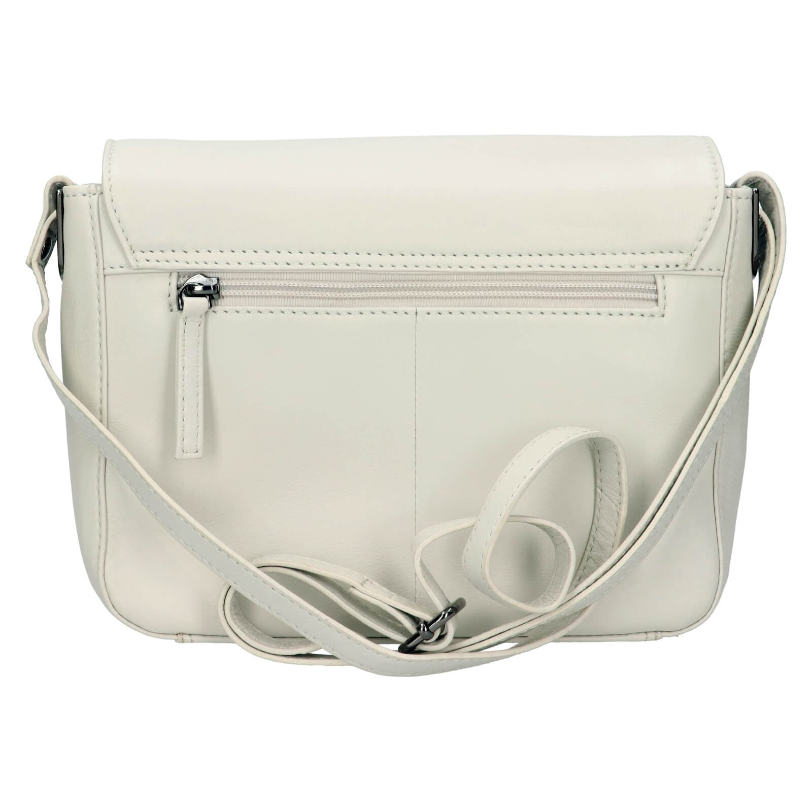 Kožená crossbody kabelka Lagen Susana, šedá 3