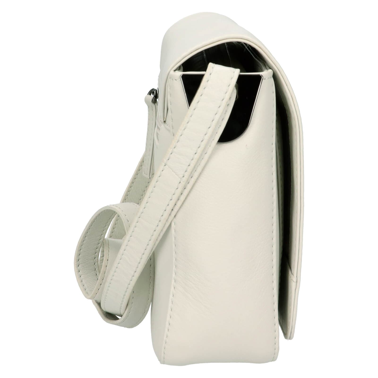 Kožená crossbody kabelka Lagen Susana, šedá 4