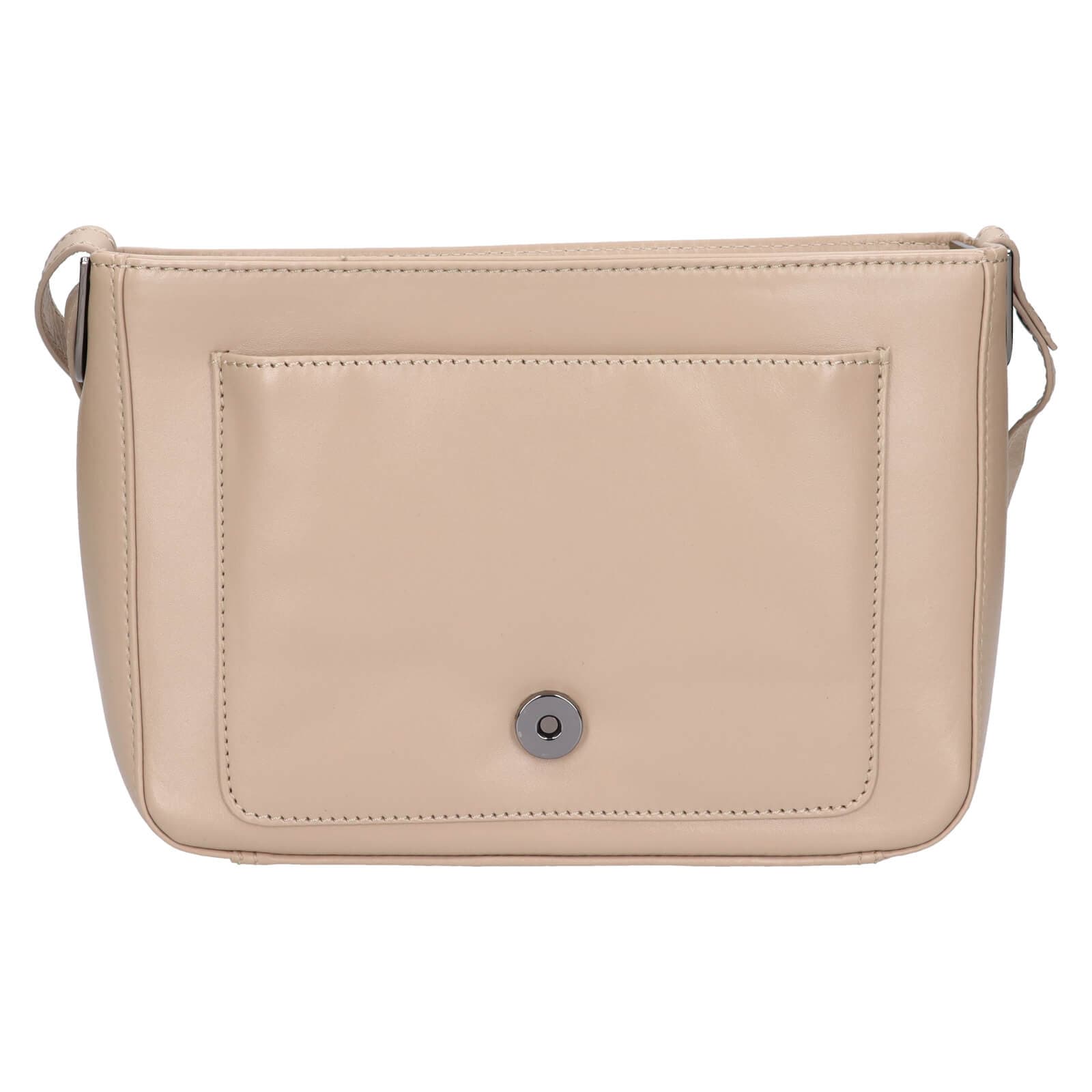 Kožená crossbody kabelka Lagen Susana, béžová 5