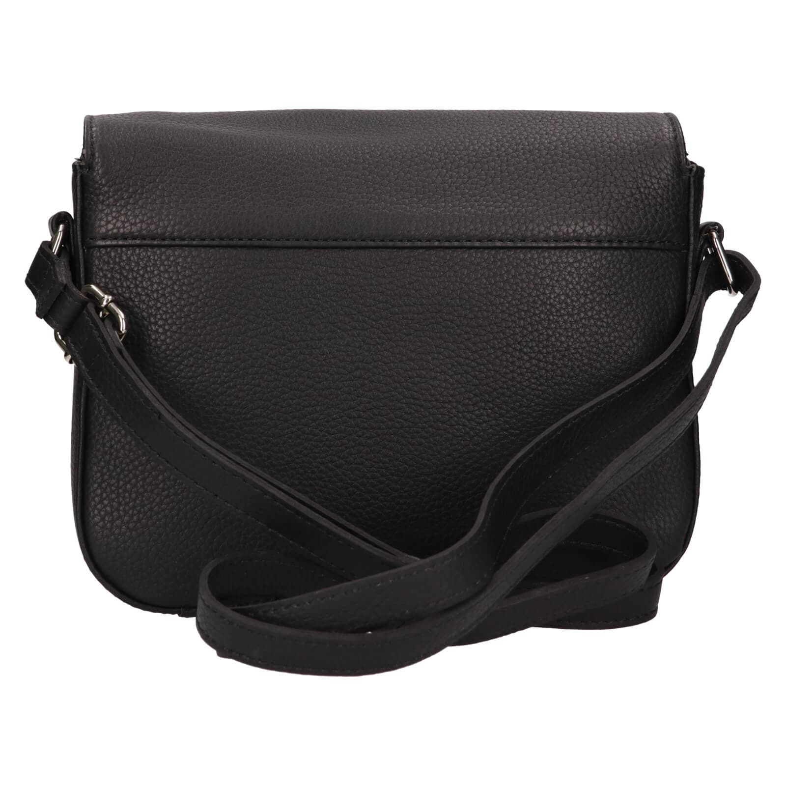 Kožená crossbody kabelka Lagen Simoa, černá 3
