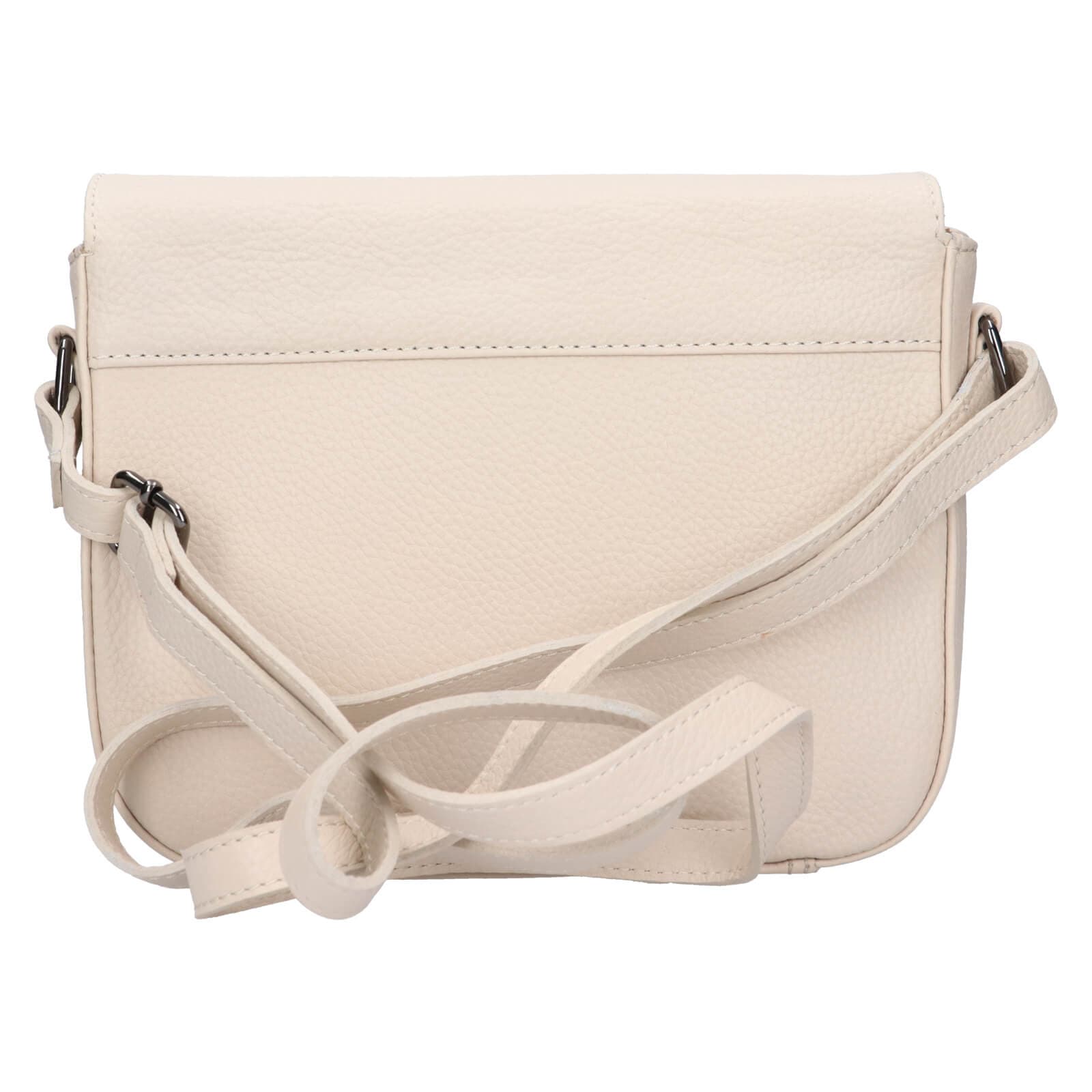 Kožená crossbody kabelka Lagen Simoa, krémová 3