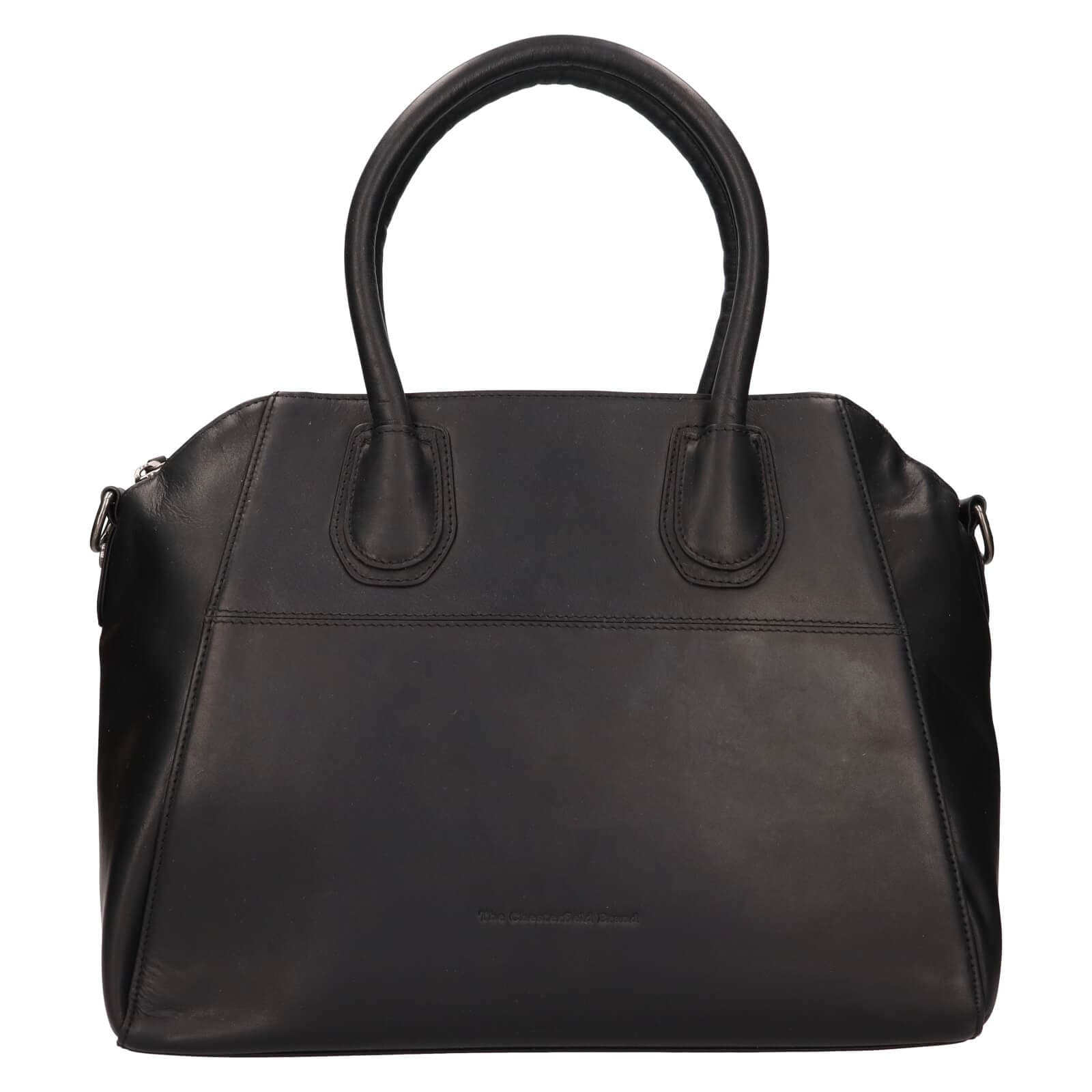 Kožená kabelka The Chesterfield Brand Magda, černá