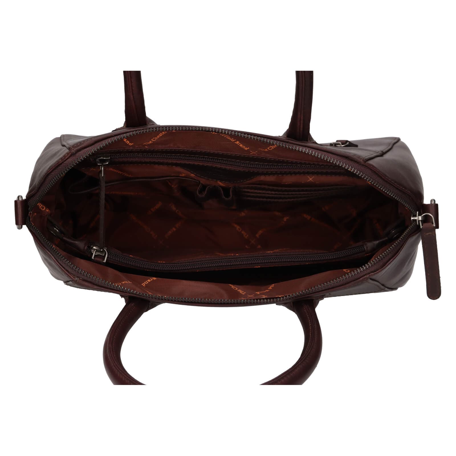 Kožená kabelka The Chesterfield Brand Magda, hnědá 5