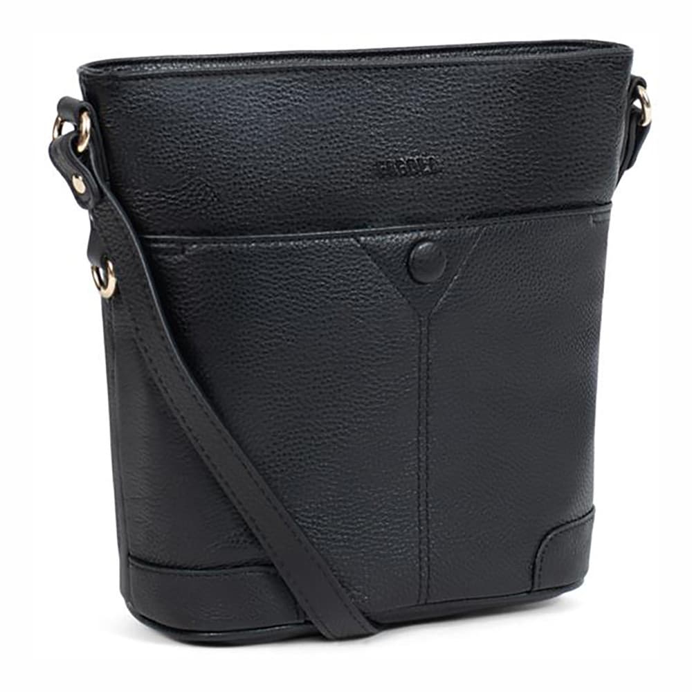 Kožená crossbody kabelka Fagola Matilde, černá 2