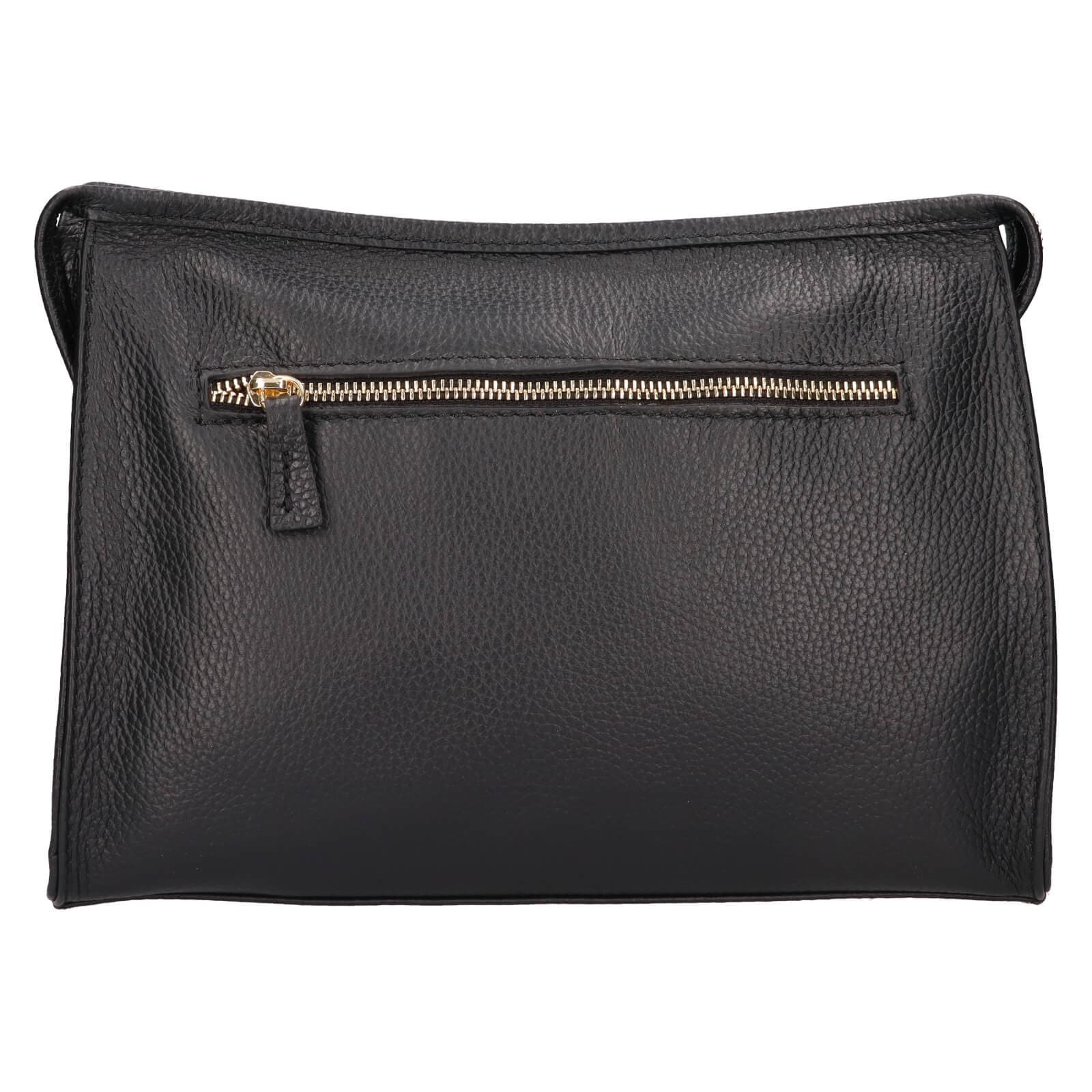 Kožená crossbody kabelka Italia Gisell, černá 3