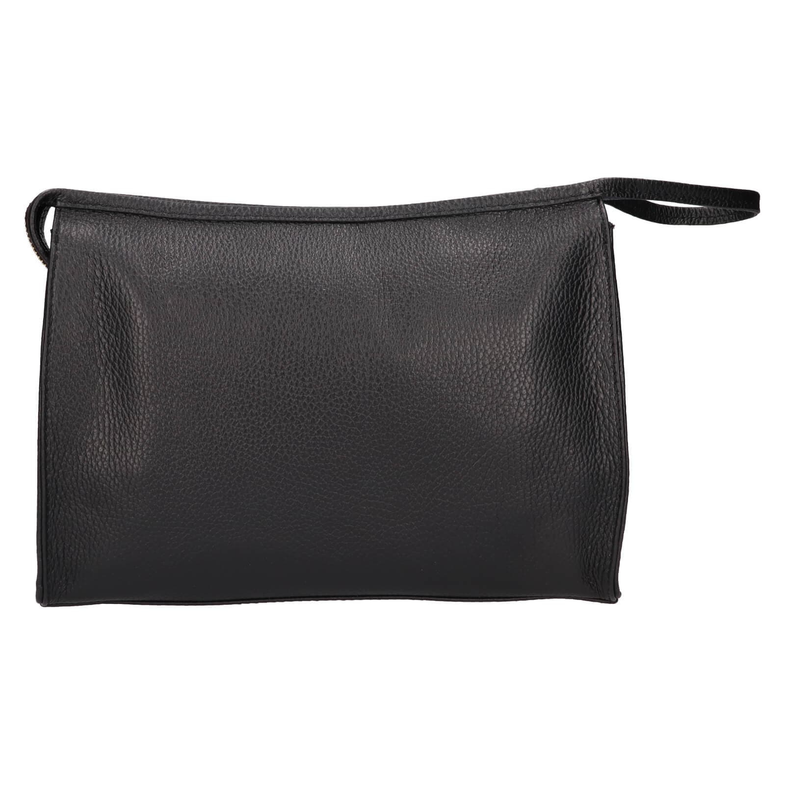 Kožená crossbody kabelka Italia Gisell, černá 5