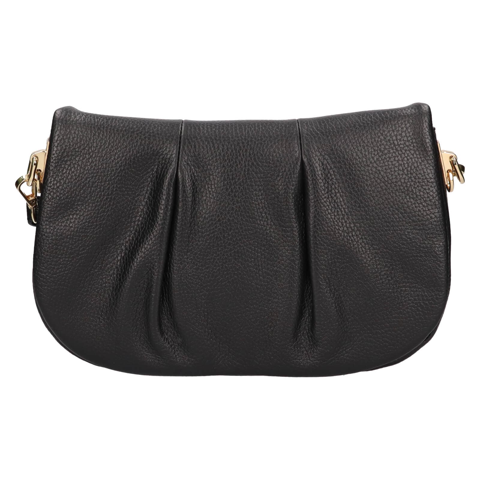 Kožená crossbody kabelka Italia Sima, černá 3
