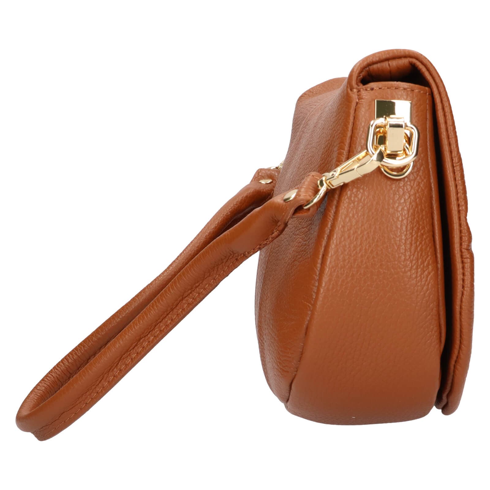 Kožená crossbody kabelka Italia Sima, hnědá 6