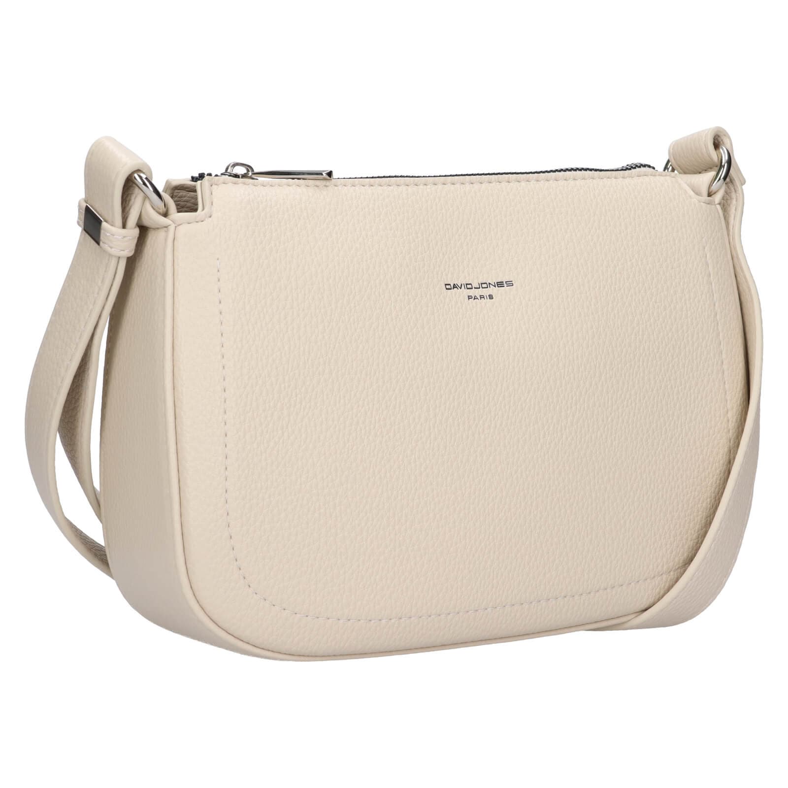 Crossbody kabelka David Jones Miama, krémová 2