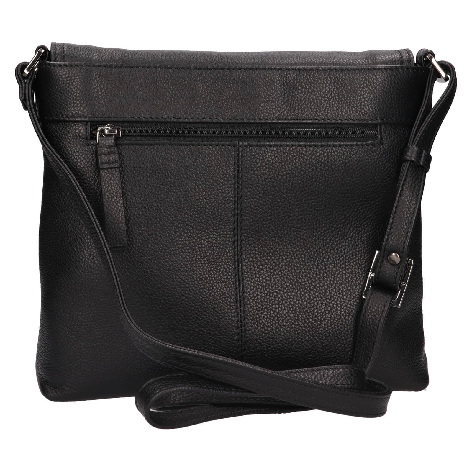 Kožená crossbody kabelka Lagen Lotte, černá 3