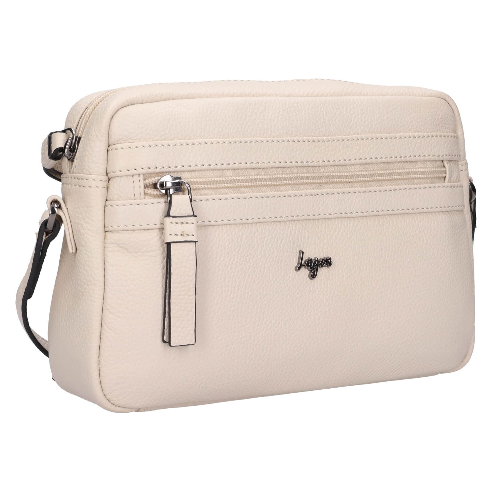 Crossbody kabelka Lagen Thea, krémová 2