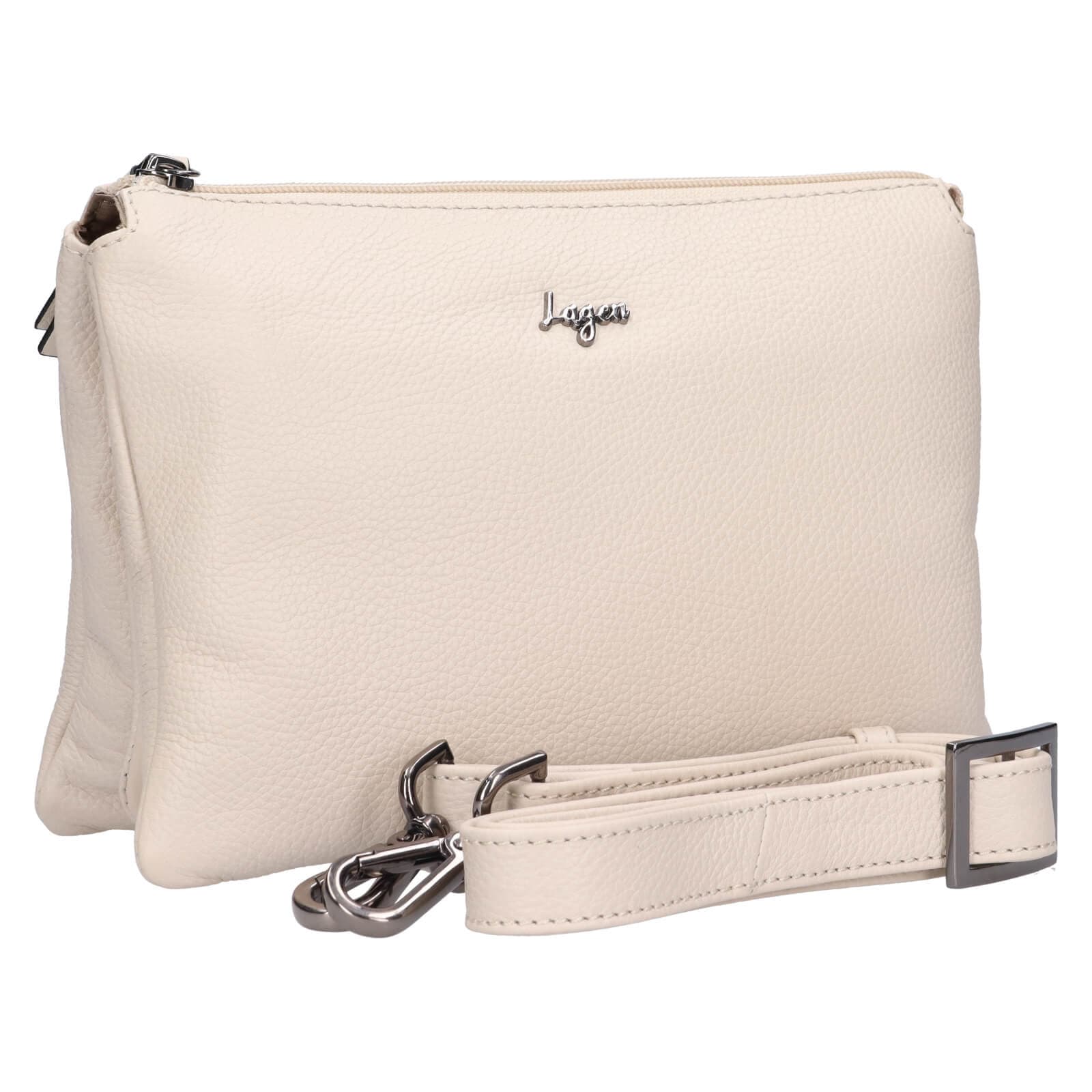 Crossbody kabelka Lagen Iselin, krémová 2