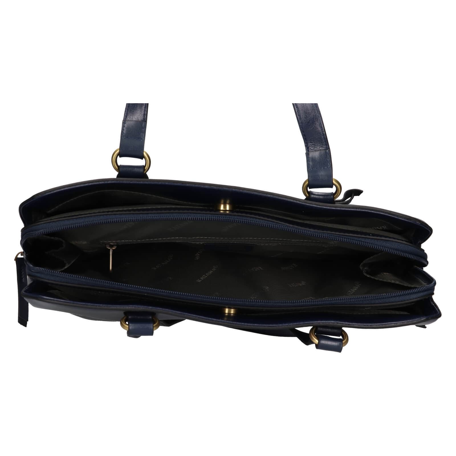 Elegantní kožená kabelka Katana Paloma, modrá 5