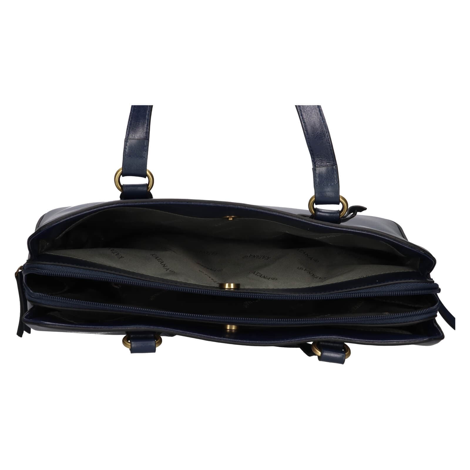 Elegantní kožená kabelka Katana Paloma, modrá 6