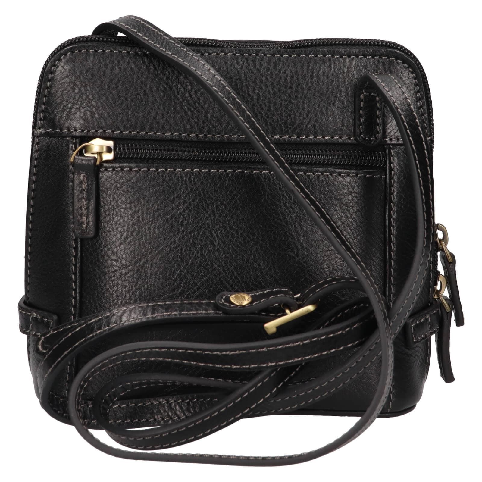 Kožená crossbody kabelka Katana Essi, černá 3
