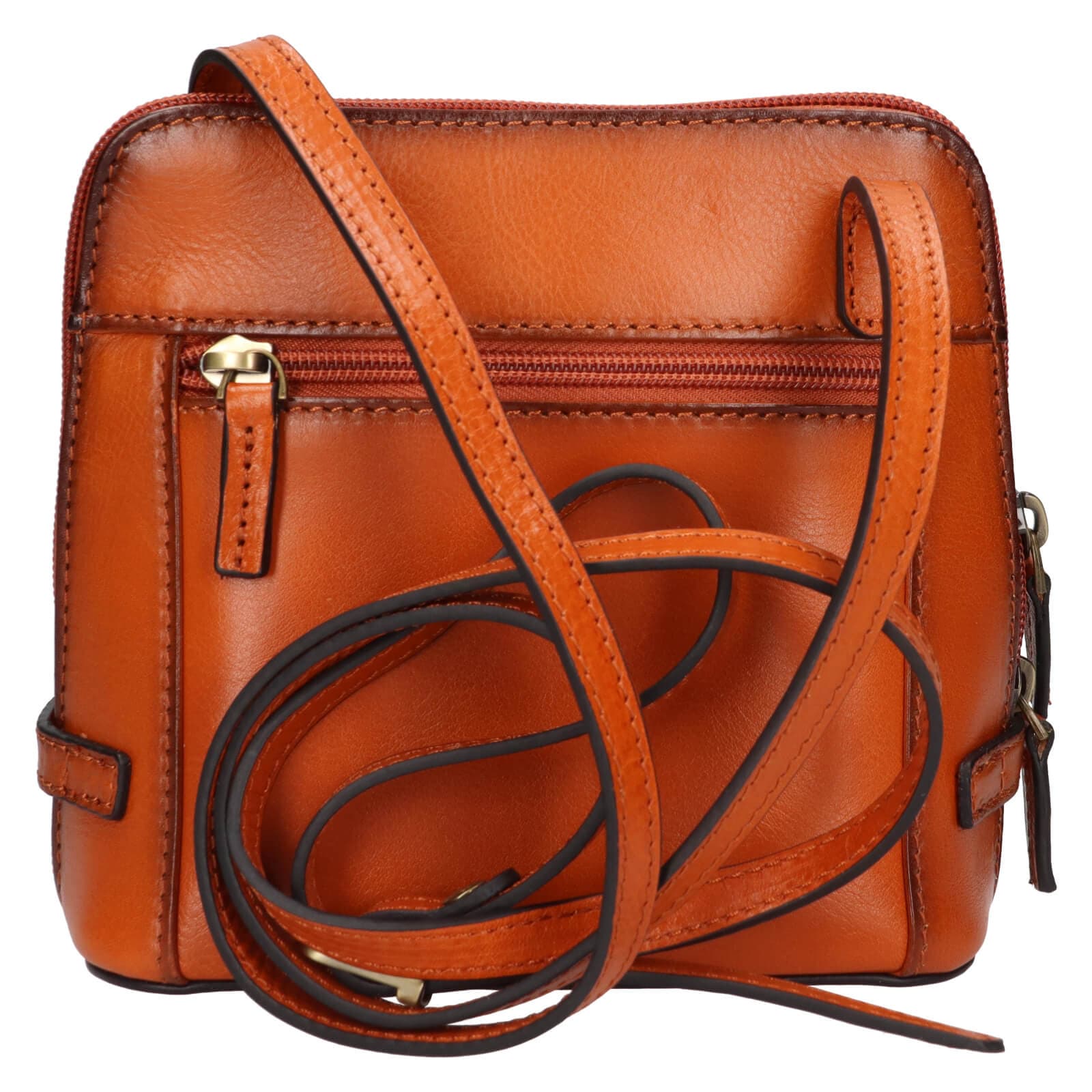 Kožená crossbody kabelka Katana Essi, hnědá 3