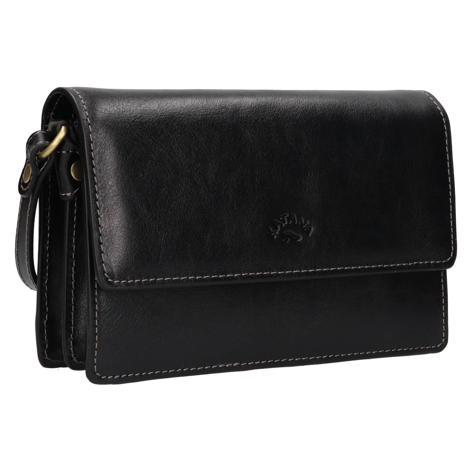 Kožená crossbody kabelka Katana Roosa, černá 2