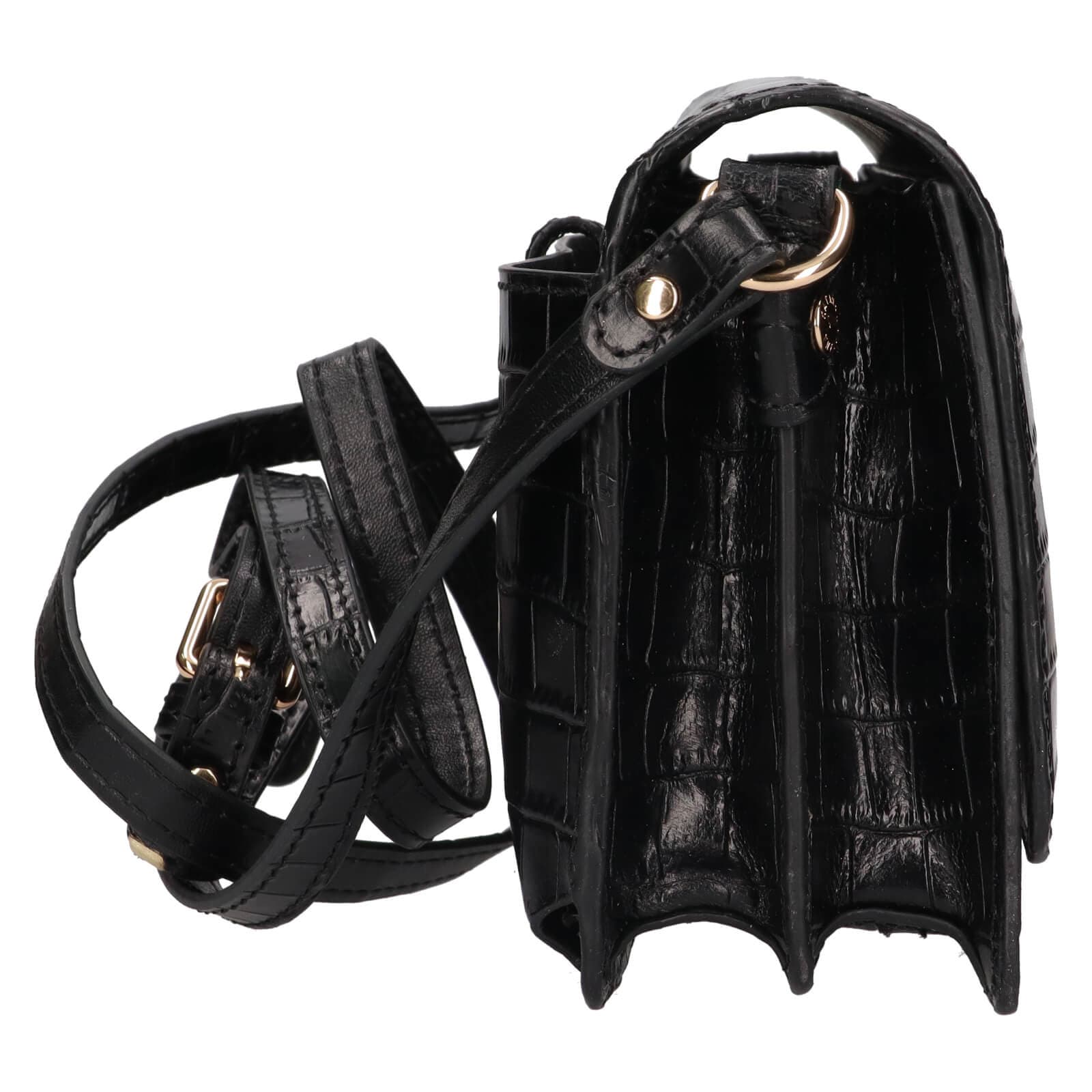Kožená crossbody kabelka Katana Tinja, černá 4
