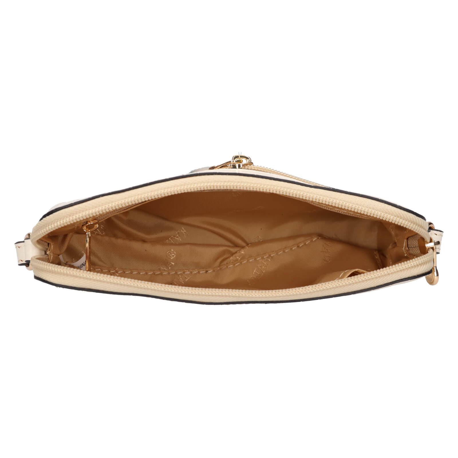 Kožená crossbody kabelka Katana Sini, krémová 6