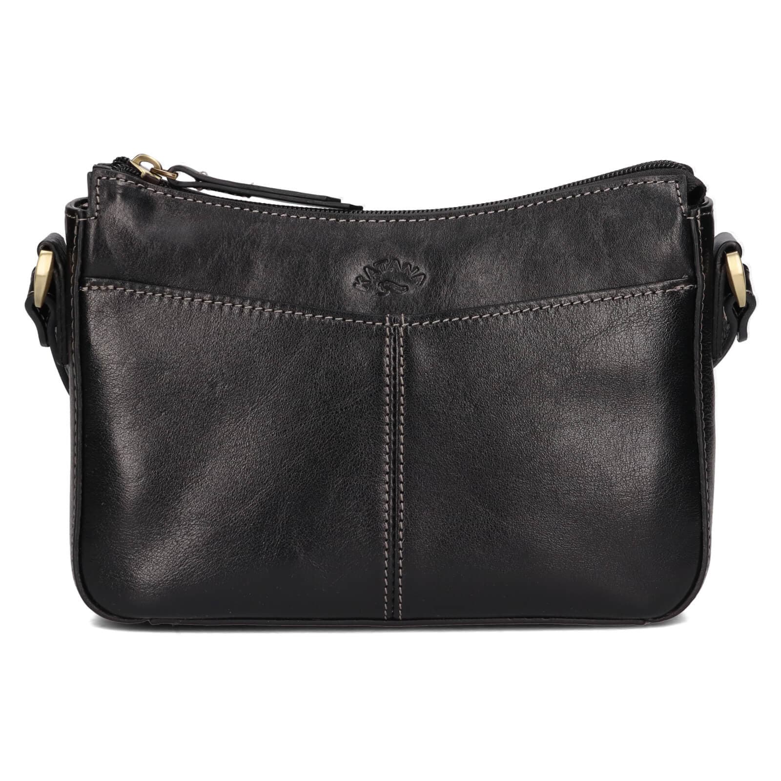 Kožená crossbody kabelka Katana Mealla, černá