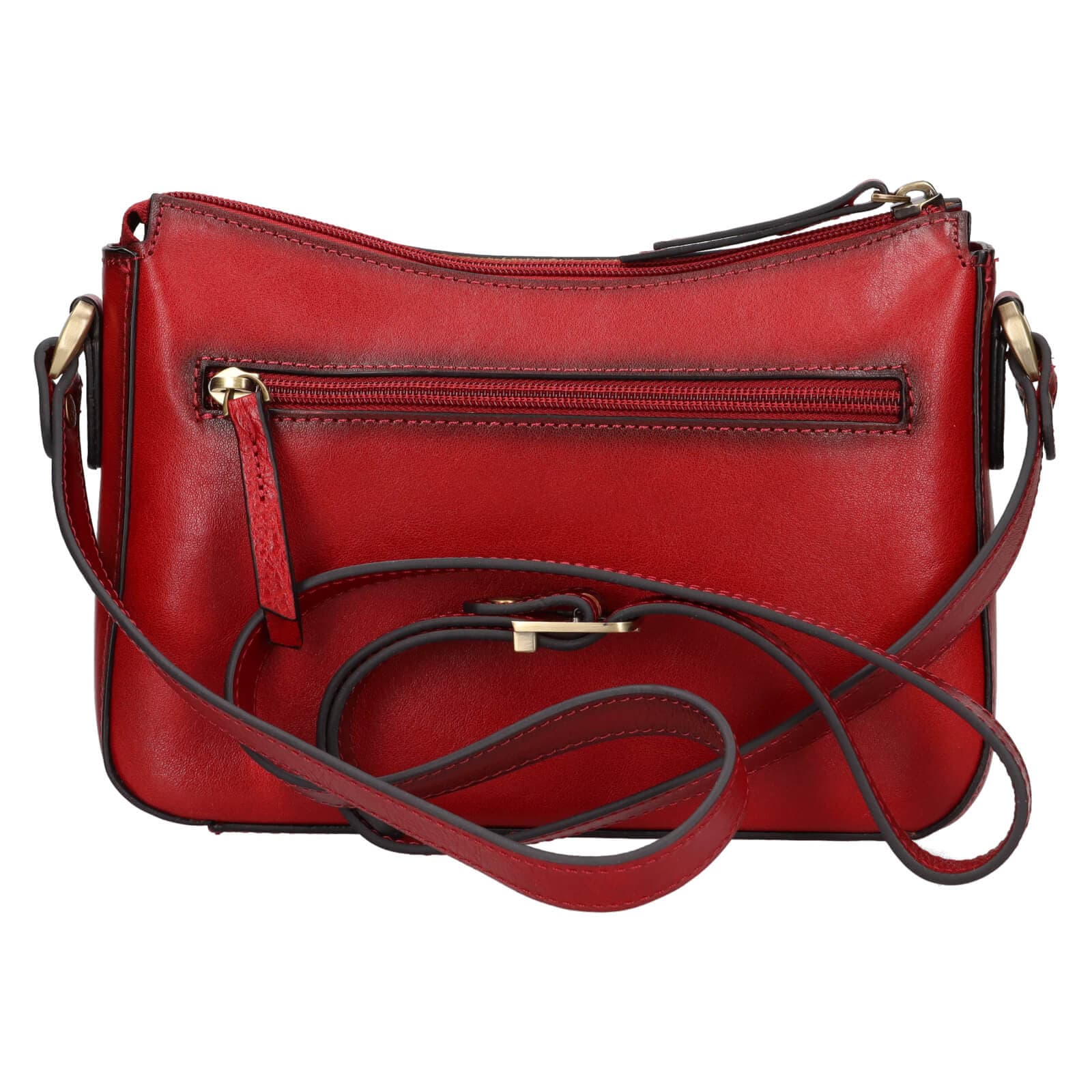 Kožená crossbody kabelka Katana Mealla, červená 3