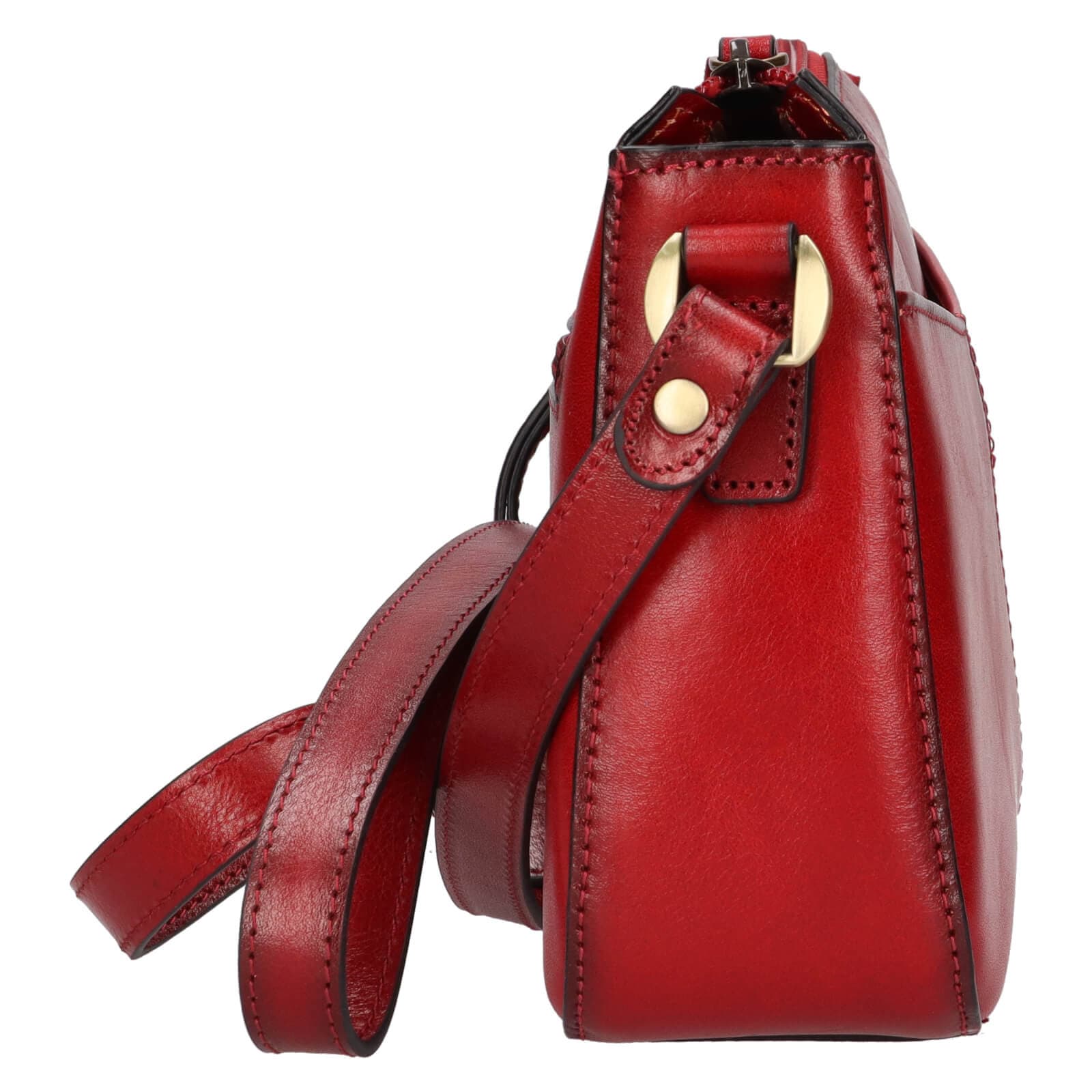 Kožená crossbody kabelka Katana Mealla, červená 4