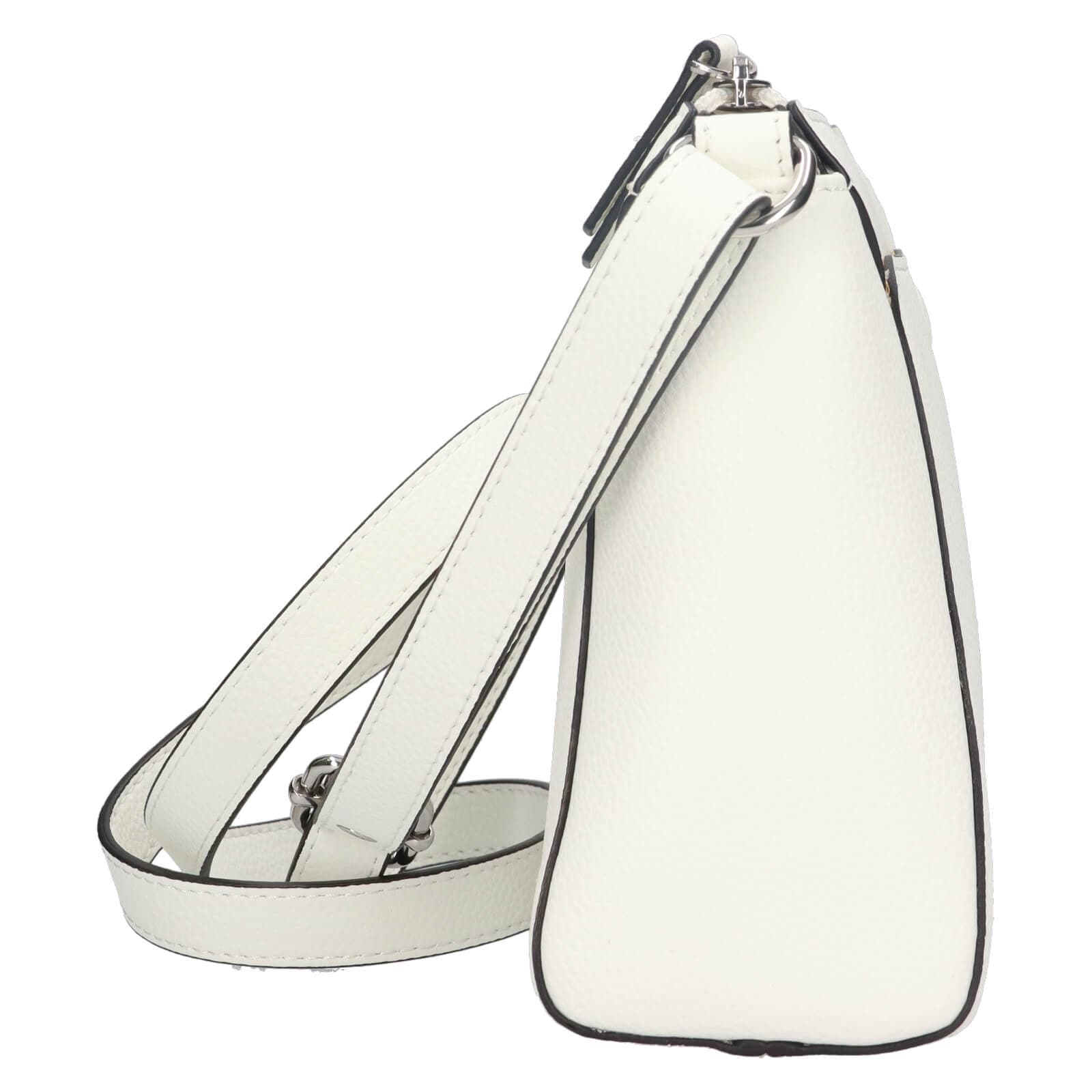 Kožená crossbody kabelka Katana Alizeé, bílá 4