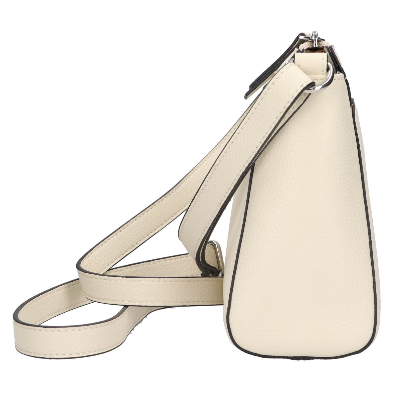 Kožená crossbody kabelka Katana Alizeé, béžová 4