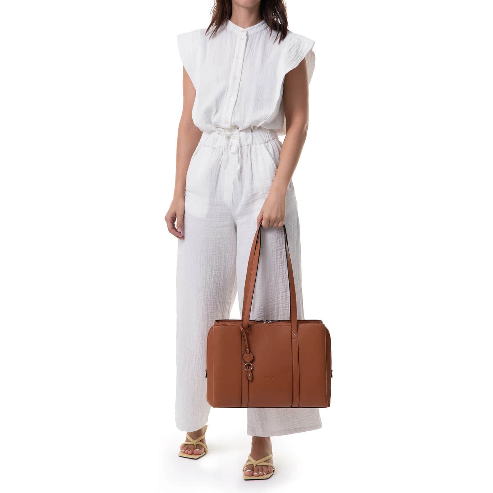 Elegantní kabelka Hexagona Solange, hnědá 6