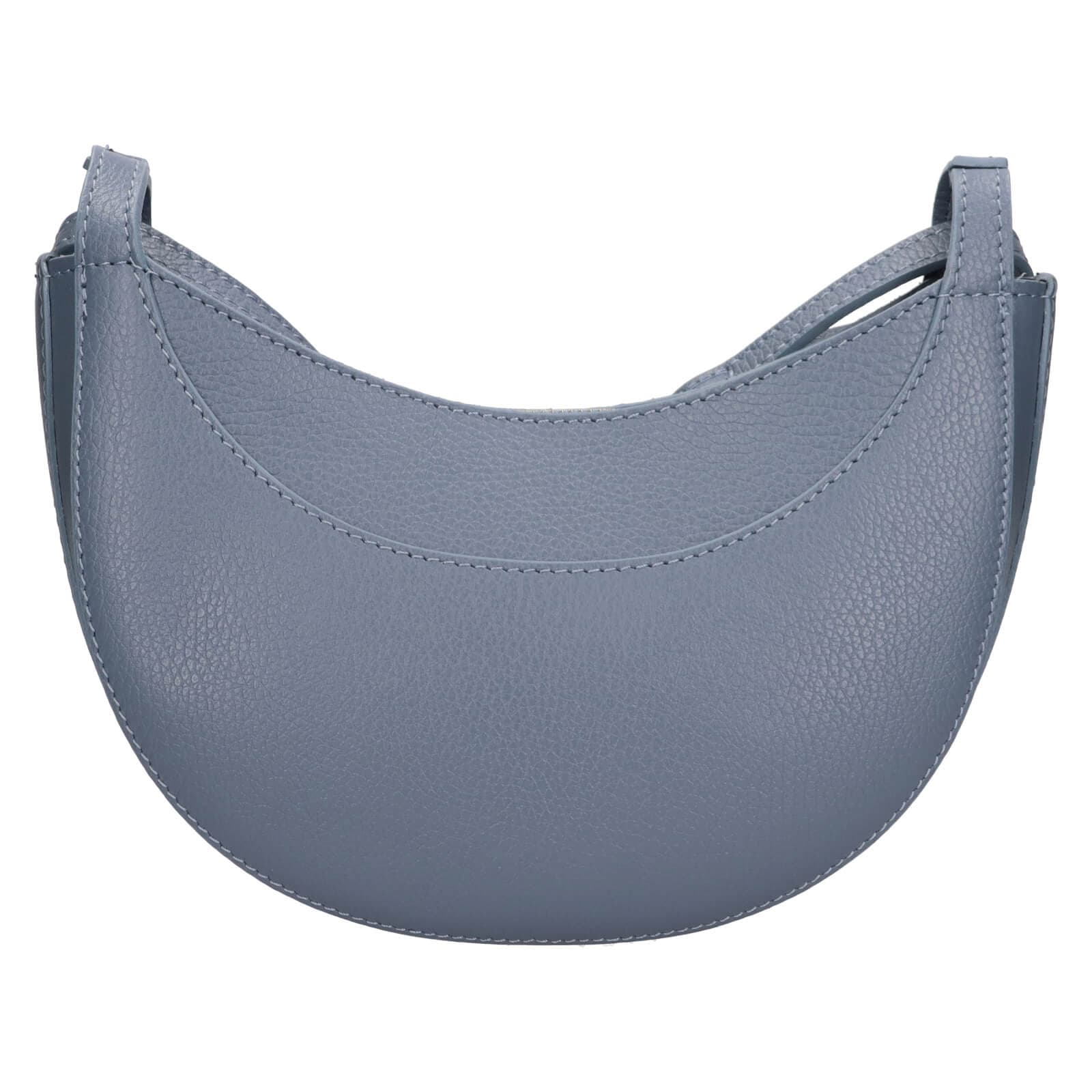 Kožená crossbody kabelka Italia Apolen, modrá 3