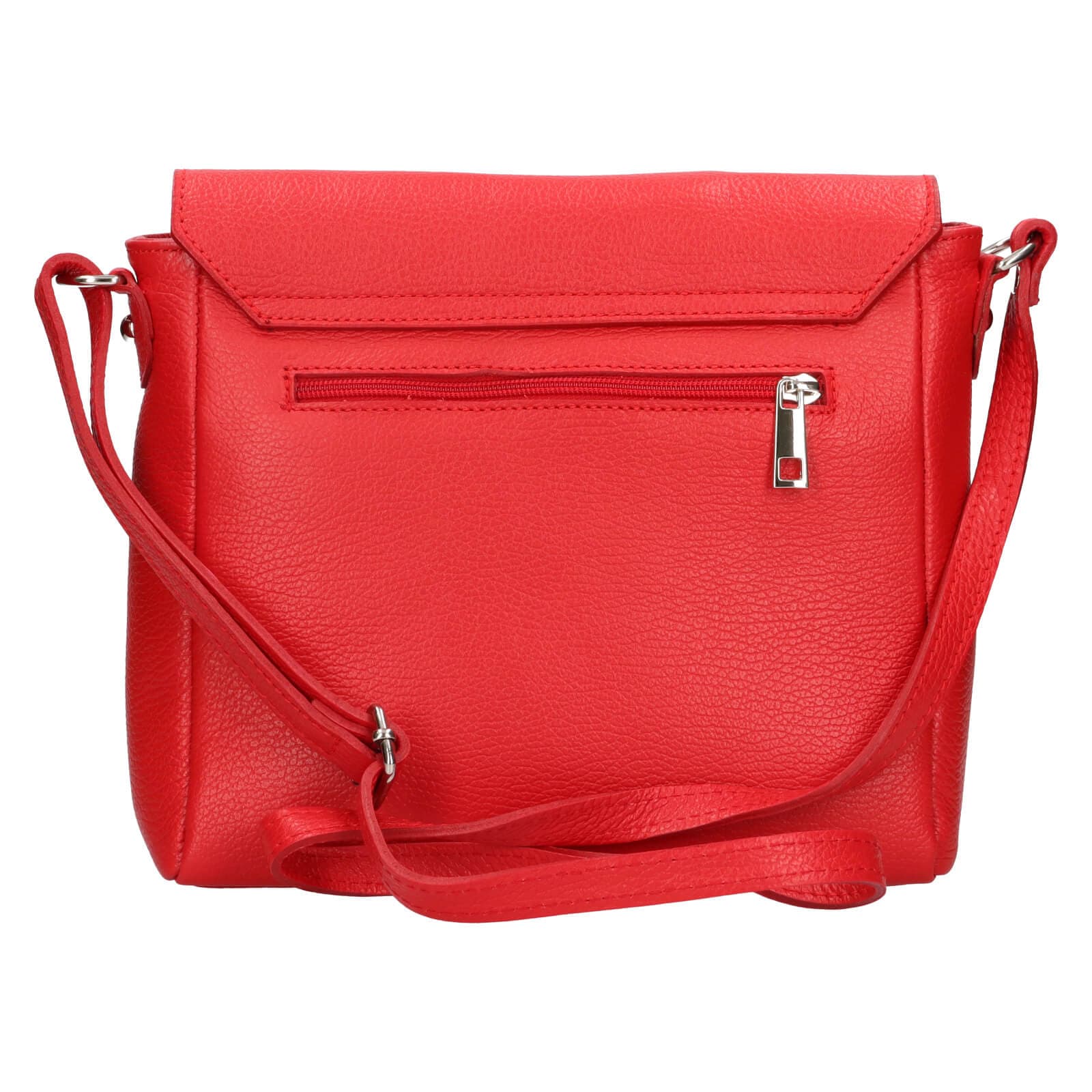 Kožená crossbody kabelka Italia Nikka, červená 3