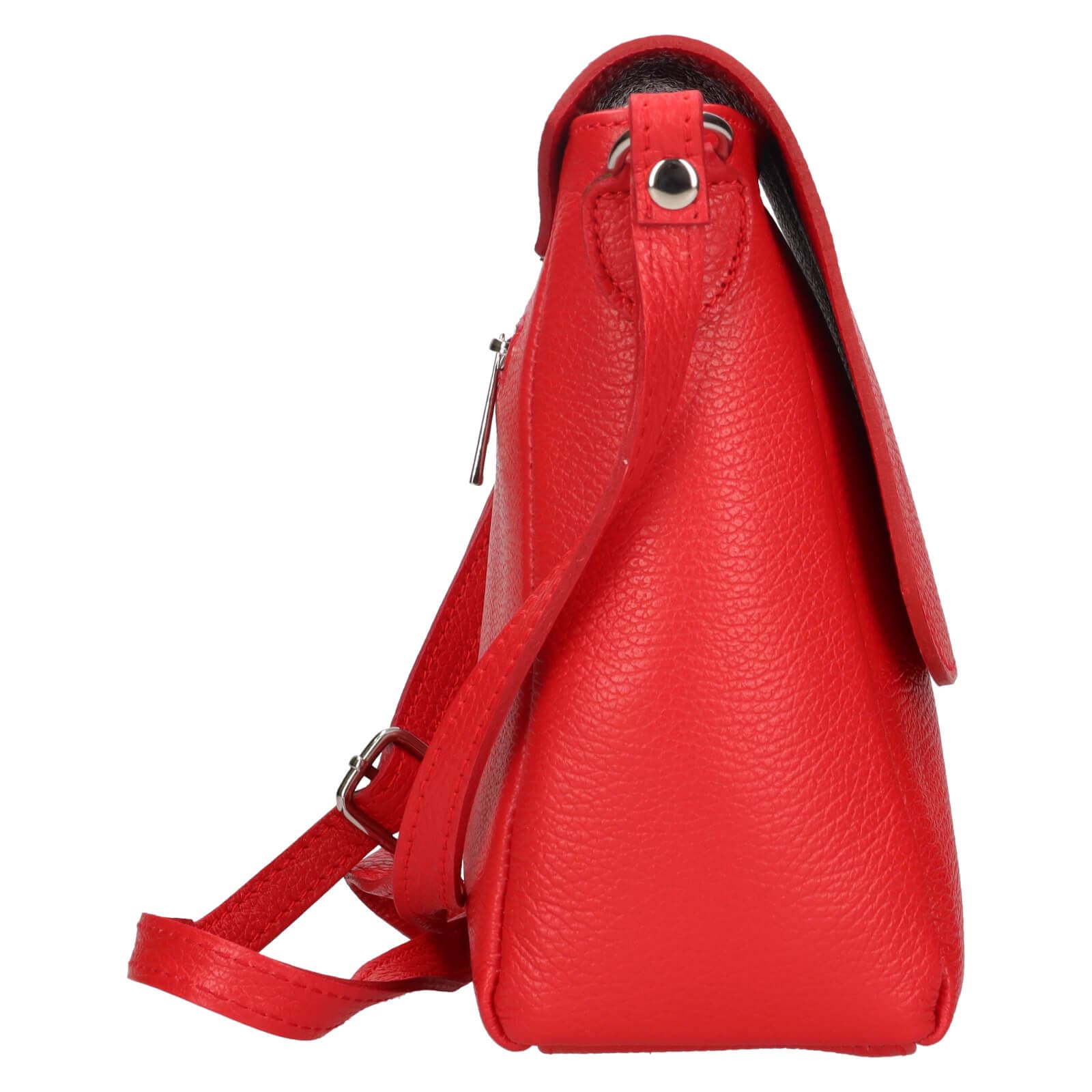 Kožená crossbody kabelka Italia Nikka, červená 4