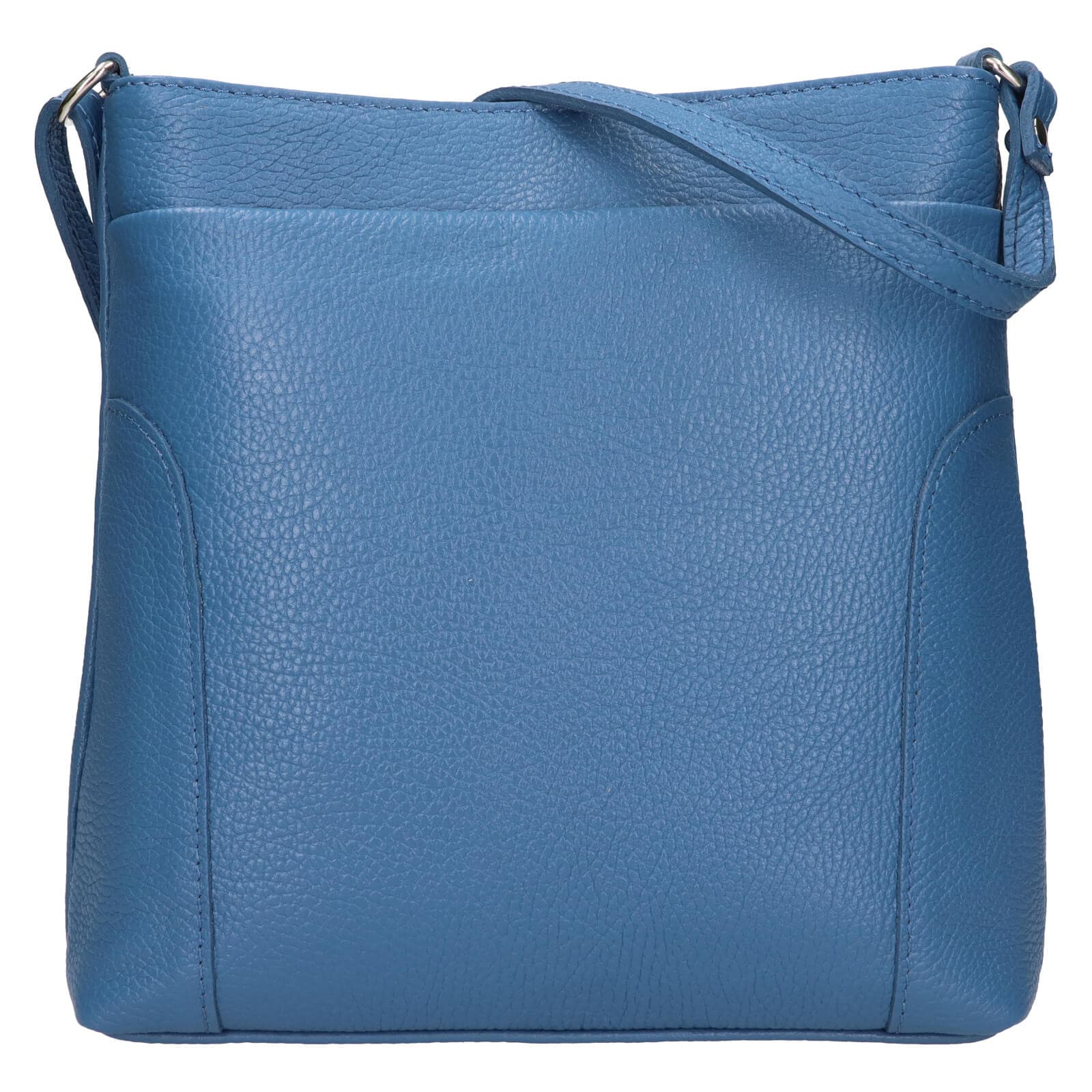 Kožená crossbody kabelka Italia Emma, modrá