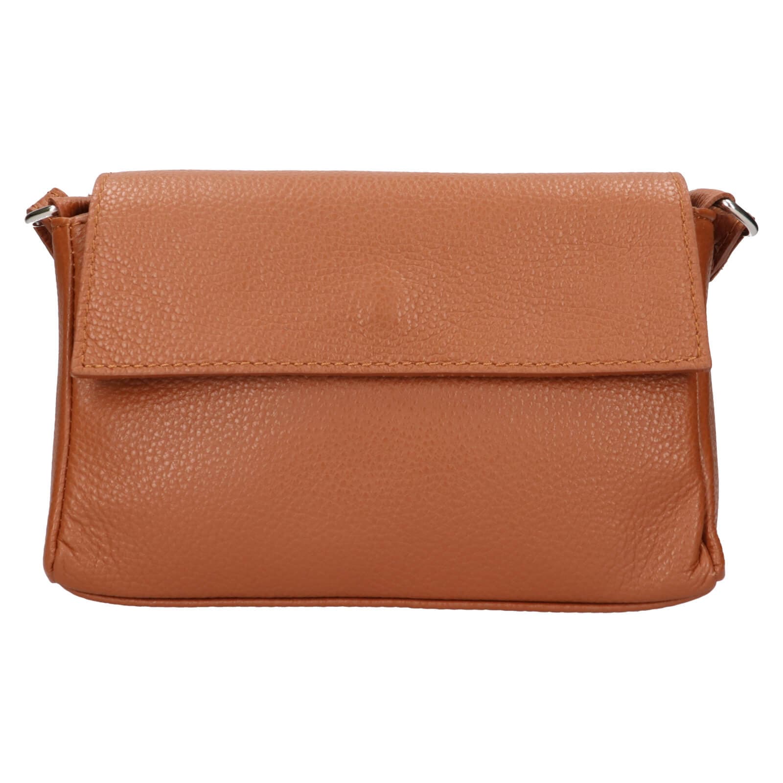 Kožená crossbody kabelka Italia Darina, hnědá
