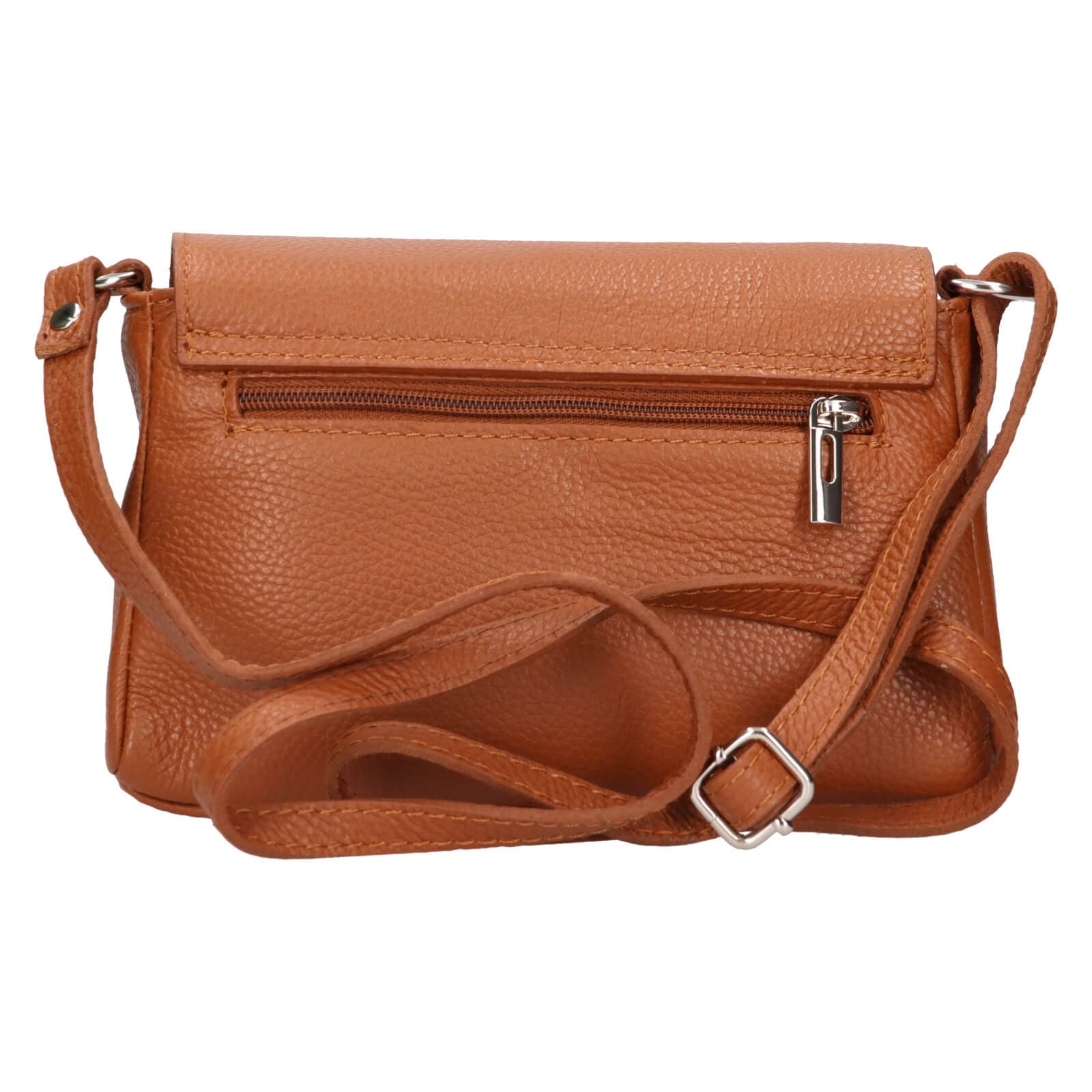 Kožená crossbody kabelka Italia Darina, hnědá 3