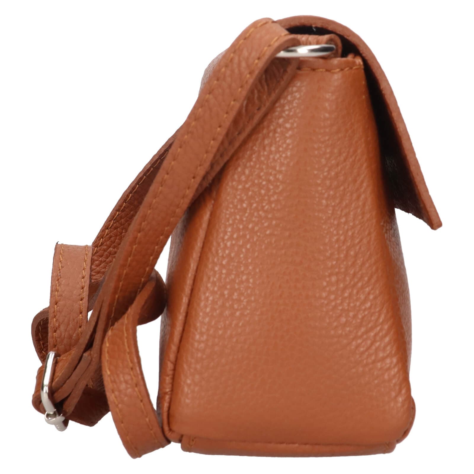 Kožená crossbody kabelka Italia Darina, hnědá 4