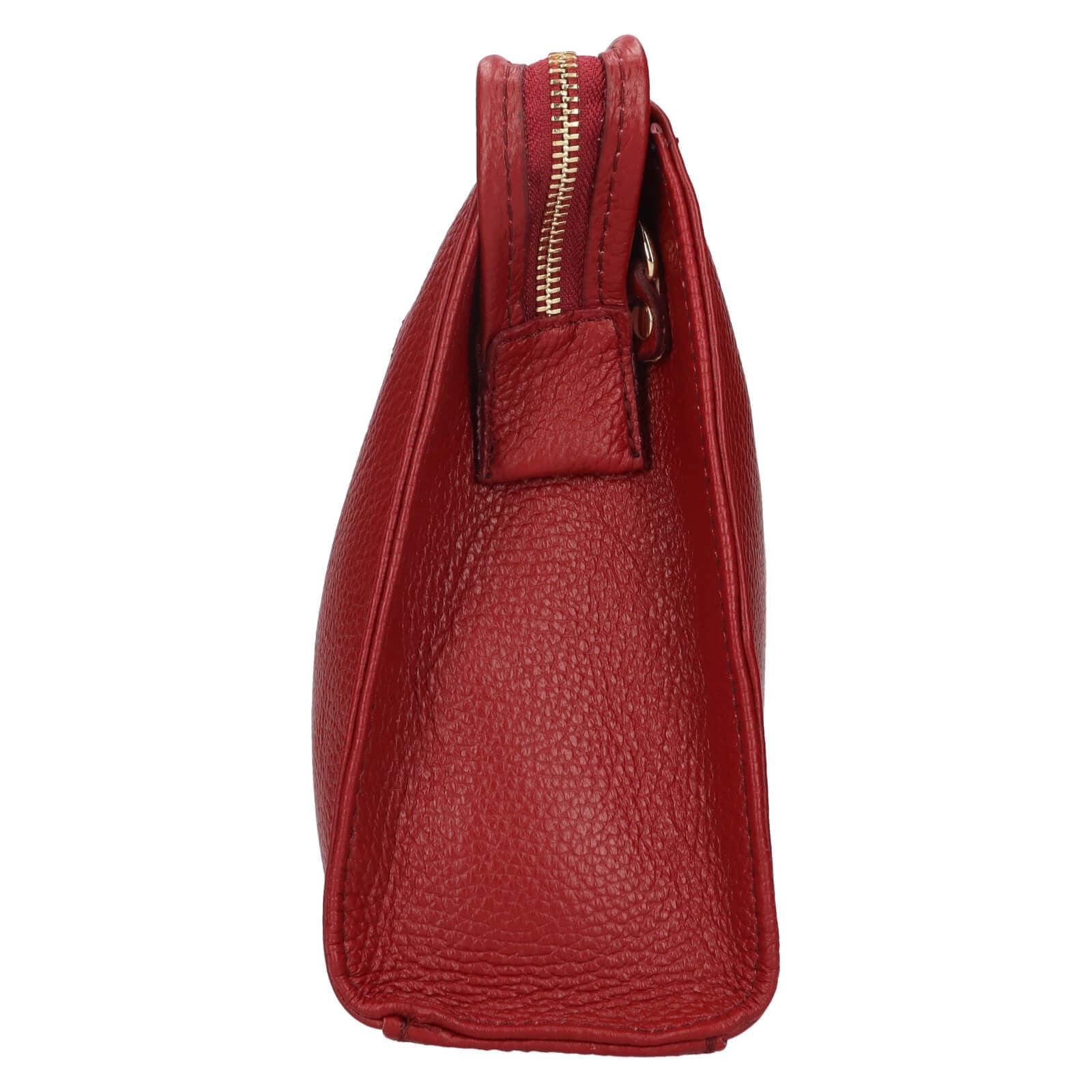 Kožená crossbody kabelka Italia Gisell, červená 4