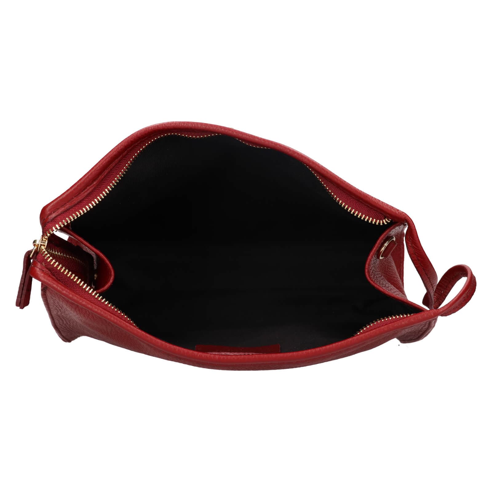 Kožená crossbody kabelka Italia Gisell, červená 5