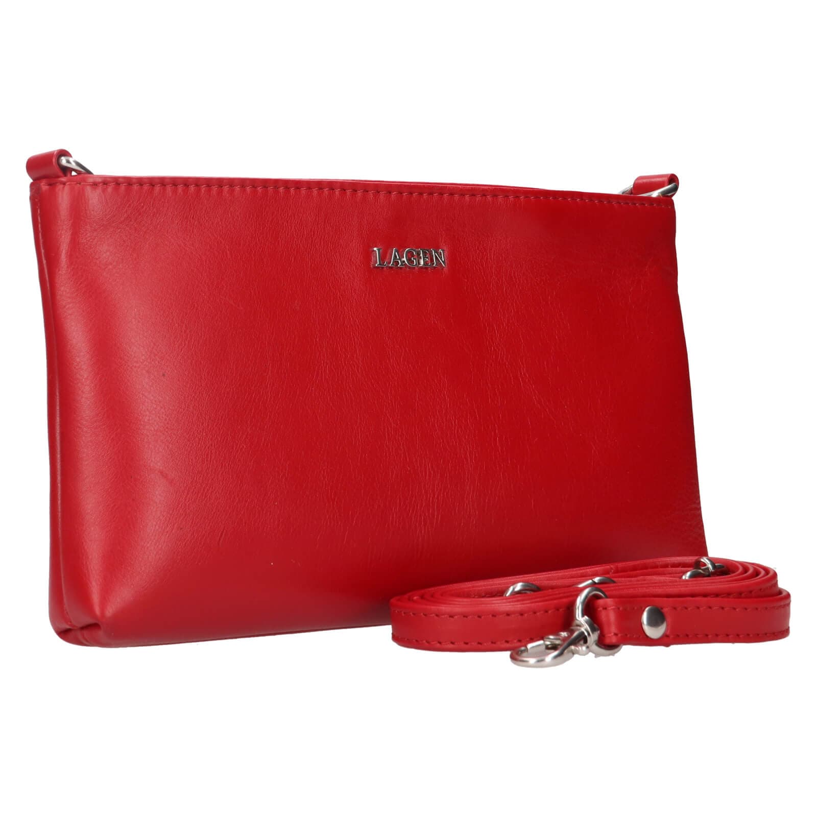 Malá crossbody kabelka Lagen Polia, červená 2