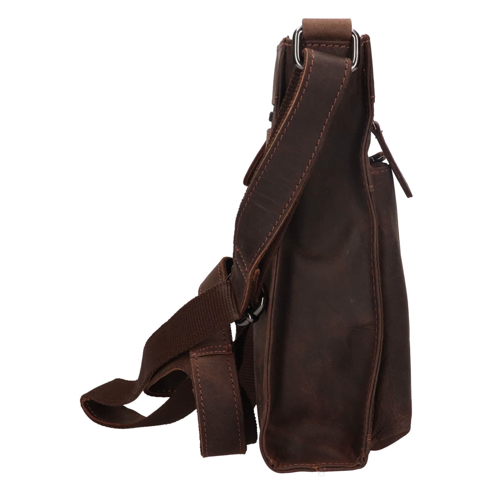 Kožená crossbody kabelka Greenwood Stefani, hnědá 4