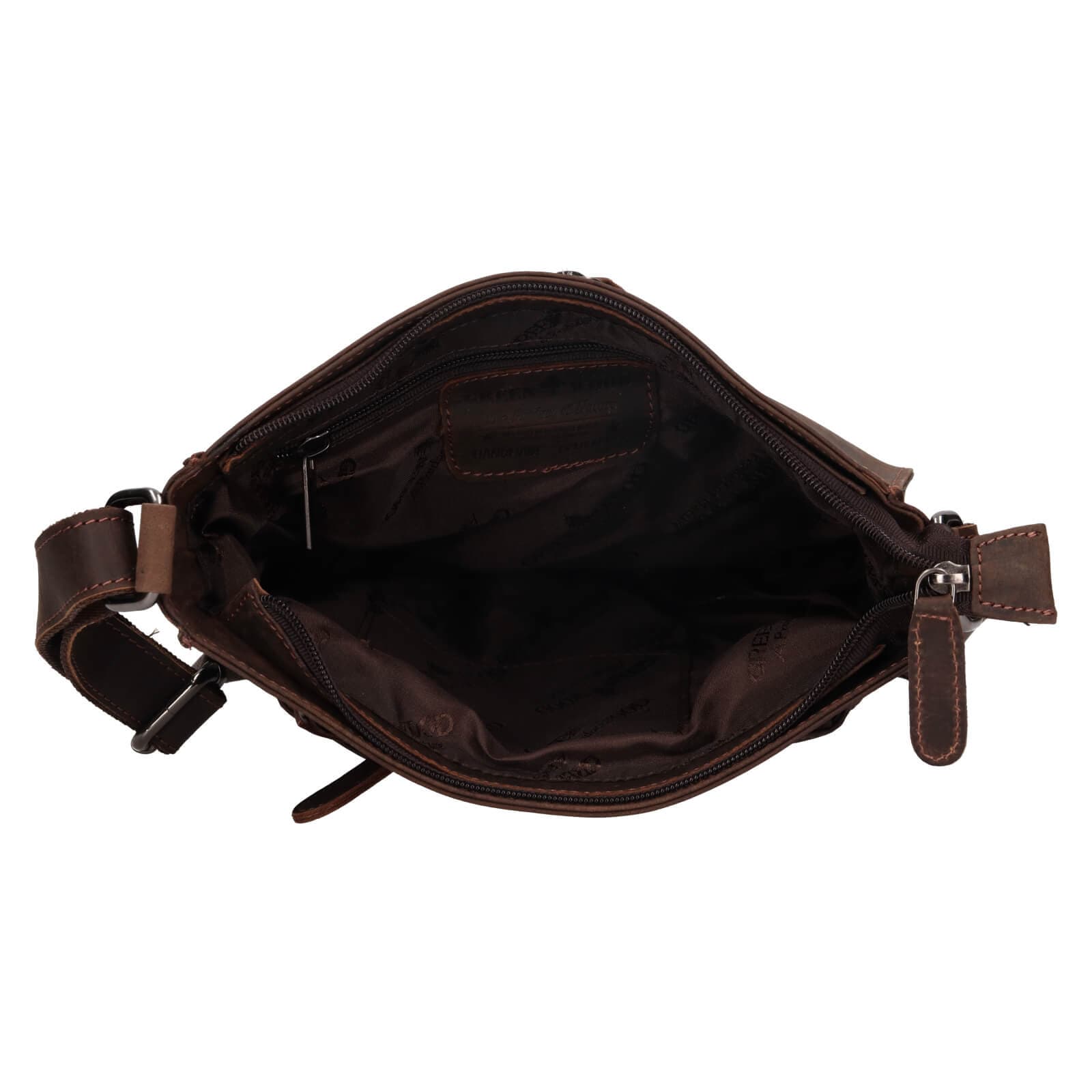 Kožená crossbody kabelka Greenwood Stefani, hnědá 5