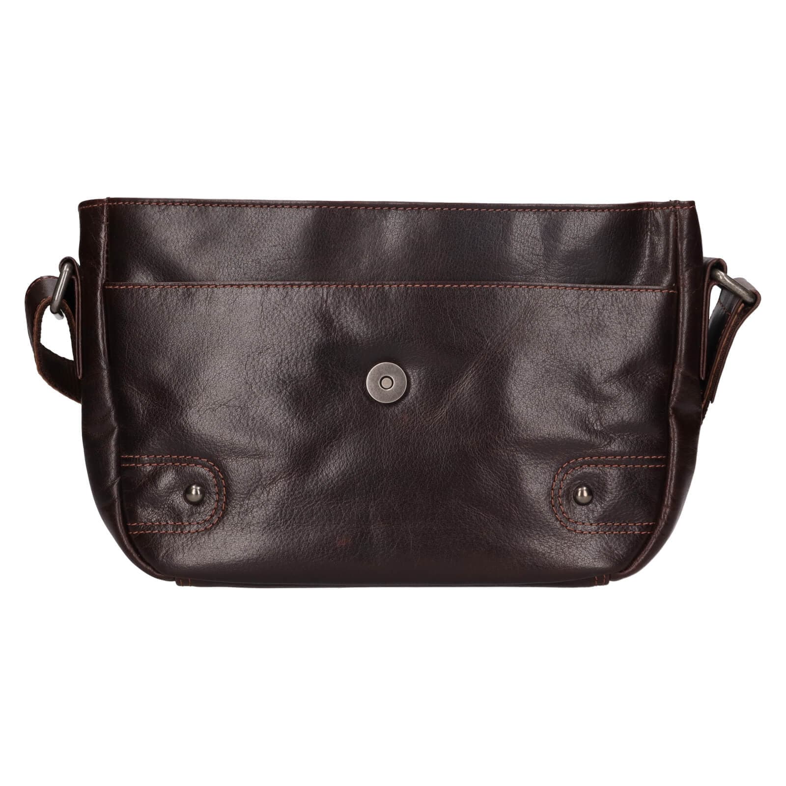 Kožená crossbody kabelka Greenwood Nora, hnědá 5